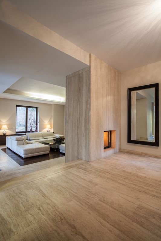 Travertine Floor Installation detail